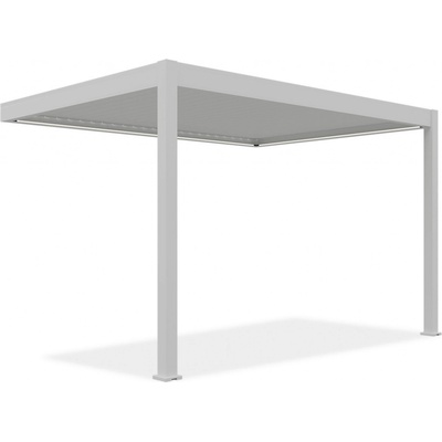 Gutroof ELEGANCE WALL AUTOMATIC 3x4 automatická nástěnná pergola s LED osvětlením Bílá
