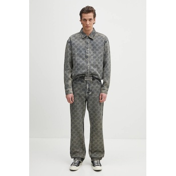 Daily Paper Памучна риза Daily Paper Shield Laser Denim Shirt (2511154)