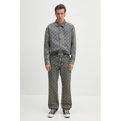 Daily Paper Памучна риза Daily Paper Shield Laser Denim Shirt (2511154)