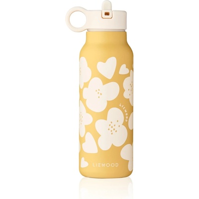LIEWOOD Детска термо бутилка Liewood Kid's Falk Water Bottle Insulated bottle - Flower / Lemon Yellow - размер 350 ml (533-2346-0211)