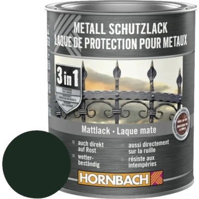 Hornbach na kov 3v1 tmavo zelená, matná 750ml
