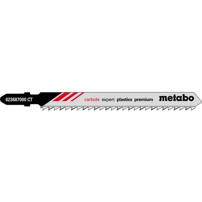 Metabo 3 plátky pro přímočaré pily Expert PLASTICS PREMIUM 91/ 3,3 mm 623687000
