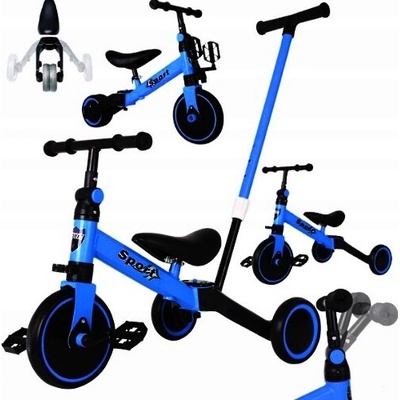 Multifunkčný l s vodiacou lištou 4v1 dvoj trojkolesový jazdec