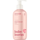 Attitude Detské telové mydlo a šampón 2 v 1 Babyleaves bez vône 473 ml