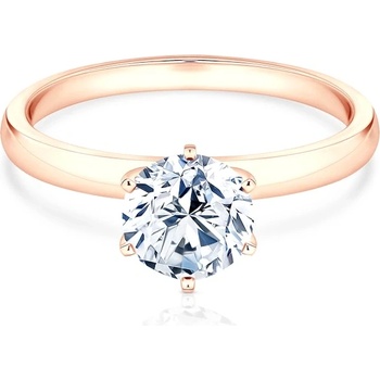 SAVICKI Годежен пръстен savicki: розово злато, диамант