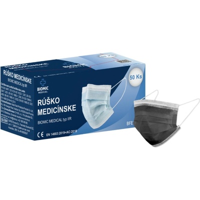 Biomic Medical Rúško čierne 50 ks