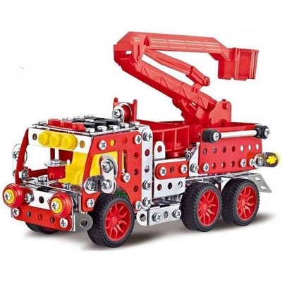 MaDe Malý mechanik hasičské auto s plošinou 327 ks