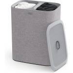 Joseph Joseph Tota - 90L Laundry Hamper with Lid, Separate Compartments with Removable Cotton Bags with Handles for Easy Carrying and Separation of Garments, Gray - 50003 (50003)