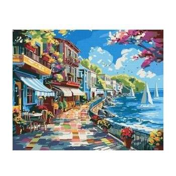 Ideyka Painting by numbers - City by the ocean 40x50cm