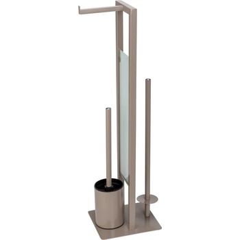 WENKO Светлокафява поставка за тоалетна хартия с четка за тоалетна Rivalta - Wenko (25553100)