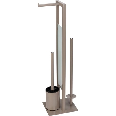 WENKO Светлокафява поставка за тоалетна хартия с четка за тоалетна Rivalta - Wenko (25553100)