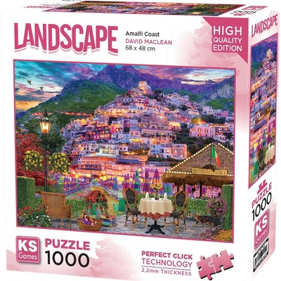 KS Games Пъзел KS Games от 1000 части - Заливът Амалфи (20772)