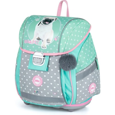 Oxybag batoh ISHA - MY LOVE PET Světle zelená šedá