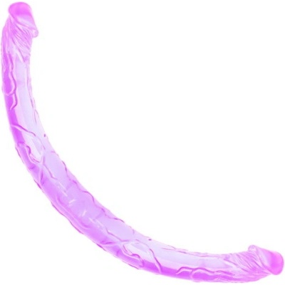VšeNaSex.cz Oboustranné dildo Jelly Double Dildo fialové
