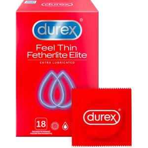 Durex Feel Thin Fetherlite Elite Extra Lubricated 18 pack