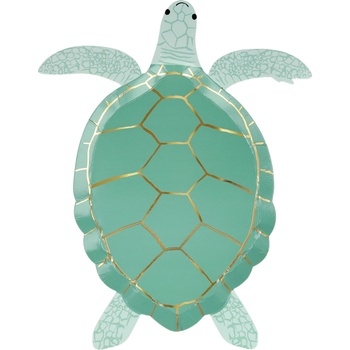 MeriMeri Парти Чинии - Костенурка (1 Пакет / 8 Бр. )