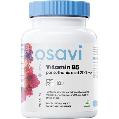 Osavi Vitamin B5 | Pantothenic Acid 200 mg [90 капсули]