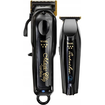 WAHL Barber Combo MAGIC CLIP Black + DETAILER Black