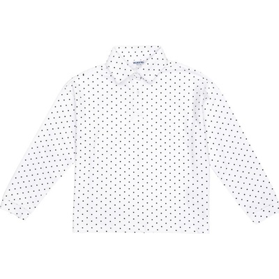 Winkiki Kids Wear Dívčí polo s dlouhým rukávem bílá/černá