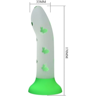 Pretty Love Magical Nightfall Dildo Without Vibration Luminous Green