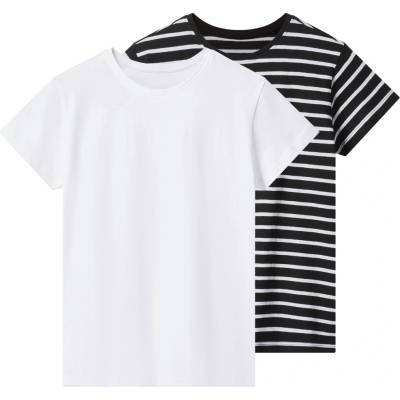 Esmara Kids dívčí triko 2 kusy černá/bílá – Zbozi.Blesk.cz