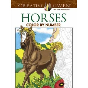 Creative Haven Horses Color By Number Coloring Book | George Toufexis (ISBN: 9780486793849)