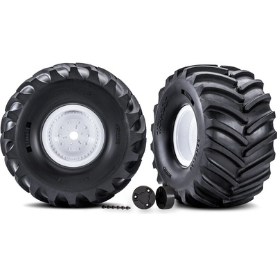 Traxxas kolo disk bílý pneu Terra Groove pár