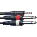 Stagg Кабел мини жак - 2 жака Stagg SYC2/MPSB2P E 2 метра
