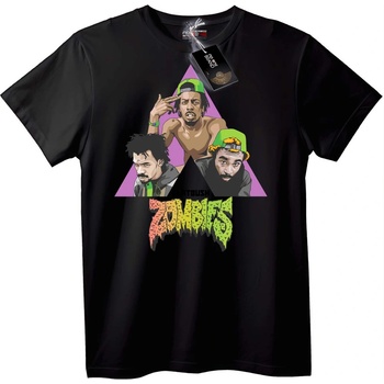 NOONEBRAND Тениска на Zombies - 2XL, Black