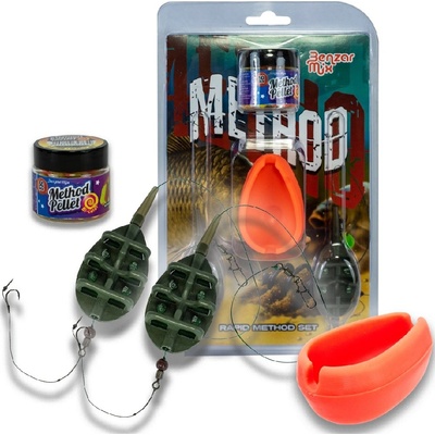 BENZAR MIX - Sada kŕmidiel s montážou Rapid Method Set 2 x 50 g