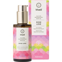 Khadi Elixir Skin & Soul Oil Rose Love pleťový a tělový olej růže láska 100 ml