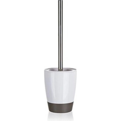 Brilanz WC štětka plastová oválná 12 x v 39 cm bílo-šedý 42100112