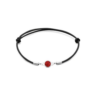 Nubis stříbrný náramek s Crystals from Swarovski Scarlet SX129-SCA