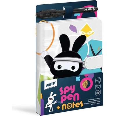 Blok s magnetem SPY NOTES černý – Zboží Dáma