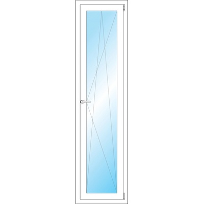 OKNA HNED Plastové okno 47x183 cm bílé otevíravé a sklopné pravé