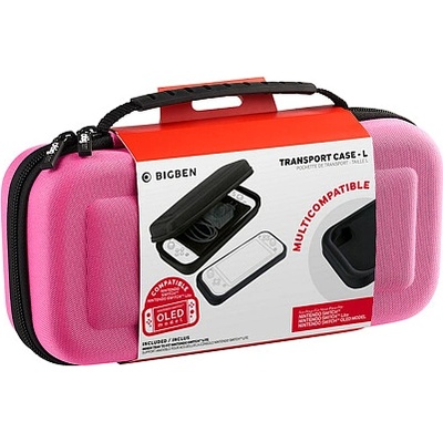 BigBen Cestovné Púzdro pre Nintendo Switch - ružová, SWITCHPOUCHLPINK