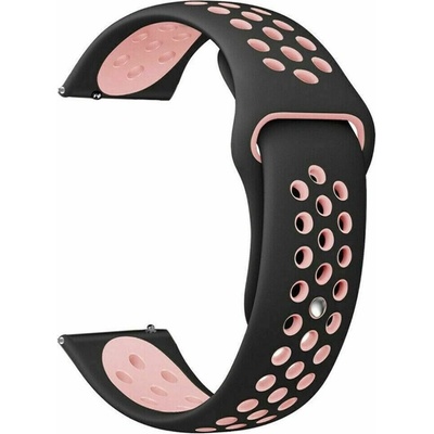 Madvell Sportovní silikonový řemínek černá s růžovou – Zboží Mobilmania