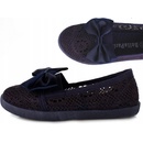 Čipkované tenisky tmavomodré