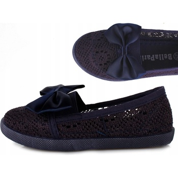 Čipkované tenisky tmavomodré