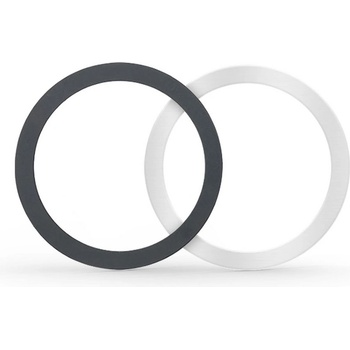 Tech-Protect 2 броя универсални MagSafe пръстени от Tech-Protect Magmat MagSafe - Черен и сребрист (9589046921544)