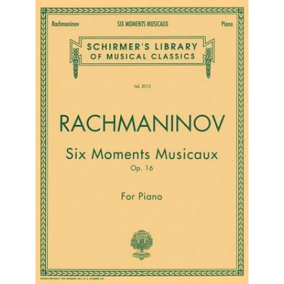 Six Moments Musicaux, Op. 16: National Federation of Music Clubs 2014-2016 Selection Piano Solo