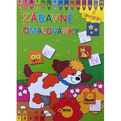 Zábavné omalovánky Zelené