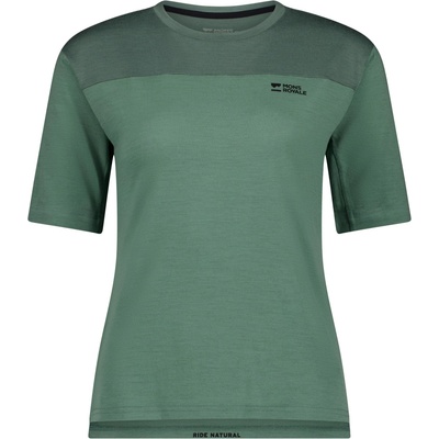 Mons Royale Дамска фланелка с къс ръкав за колоездене Mons Royale Women's Diversion Merino Bike Jersey S/S Cycling jersey - Thyme / Cypress - размер XS (156-2458-0611)
