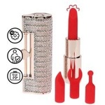 Loveline Angel Lipstick Vibrator with 4 Attachments - Pink (P26710)