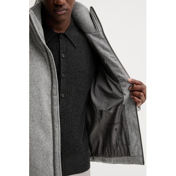 Calvin Klein Пухено яке Calvin Klein в сиво зимен модел LV04LD519G (LV04LD519G)