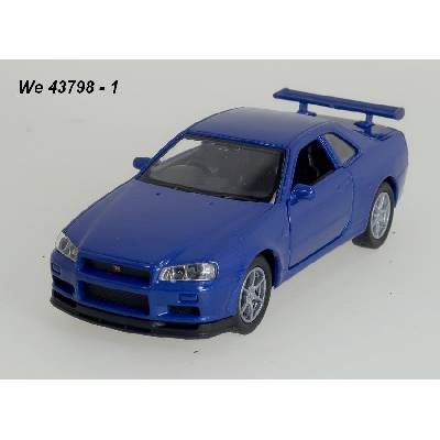 Welly Nissan Skyline GT-R modré code 43798 modely aut 1:34