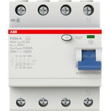 ABB F204A-40/0,3 4P 40A 300mA 10kA typ A