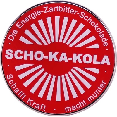 EA odznak Scho-Ka-Kola Pin červený 3 cm