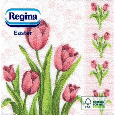 Regina Velikonoční papírové ubrousky Tulipány 1V 20ks 33x33cm – Zboží Mobilmania