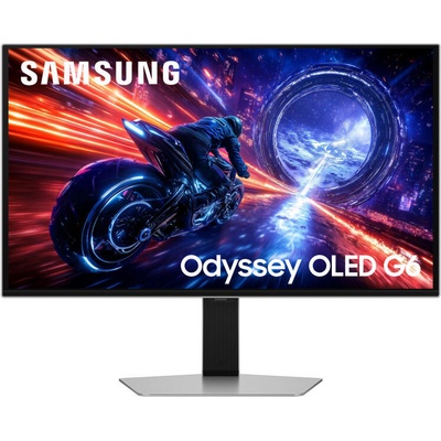 27FG602 27" Odyssey G6 OLED 500Hz 0.03ms 2560x1440 DP HDMI Silver (LS27FG602SUXEN)